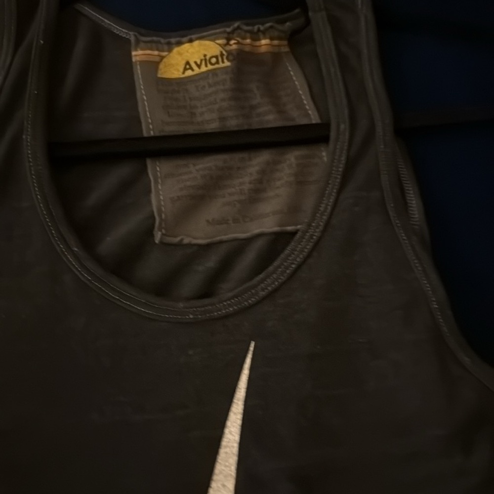 34 Aviator Nation Bolt Tank Top Men’s Womens Sz xs  Charcoal - Picture 3 of 4